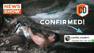 CONFIRMED Soudain Seul 9A Soft Grade From Camille Coudert  Climbing Daily Ep1959 [upl. by Querida]