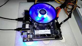 Cooler Master i70c Blue LED fan with intel Core i5 8600K Stress Test Temperature [upl. by Kelci]