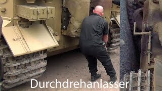 🇩🇪 Tiger Tank quot Hand Crank Engine Start Up quot [upl. by Happy933]