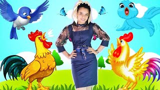 Murga Bole Kukdu Ku  मुर्गा बोले कुकड़ू कु  Hindi Animal Rhyme  Hindi Poem 4 Kidz [upl. by Llednew]