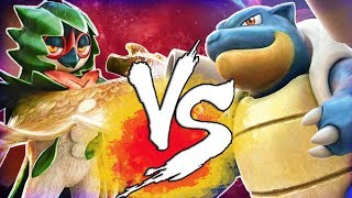 Pokken Tournament Blastoise vs Decidueye [upl. by Keane664]