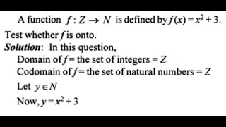 Not a Surjective or Onto Function Quadratic Function [upl. by Noorah]