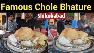 Famous Chole Bhature in ShikohabadShikohabad street food7STAR WAVE VLOGS [upl. by Ennoid319]