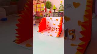 DIY handmade card For New Year 2025 satisfying shorts viralshort kids [upl. by Eelyr]