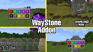 How To Download WayStone Addon In Minecraft PE [upl. by Palua]