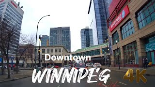 Winnipeg Manitoba Canada 🇨🇦 4k Downtown [upl. by Nolte]