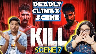 KILL Movie Climax Fight Scene Reaction  KILL movie fight scenes  Raghav Juyal  Lakshya  kill [upl. by Aelsel953]