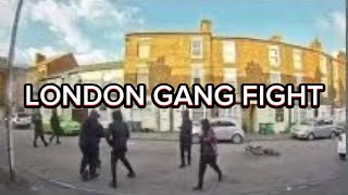 LONDON GANG FIGHT ON THE STREET gang gangster fight crime london londongangs [upl. by Ulland]