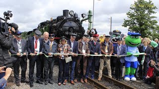 Weißeritztalbahn  Wiedereröffnung nach Kipsdorf [upl. by Merc]