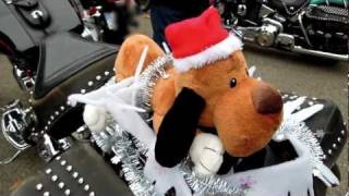 Santa Claus rides Harley  Alemannen Chapter Germany auf NikolausTour [upl. by Howard]