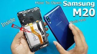 How to Open Samsung Galaxy M20 Back Panel  Samsung Galaxy M20 Disassembly  Teardown [upl. by Paehpos862]