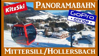 PANORAMABAHN GoPro ONRIDE von MittersillHollersbach zum Skigebiet KitzSki [upl. by Ibrek129]