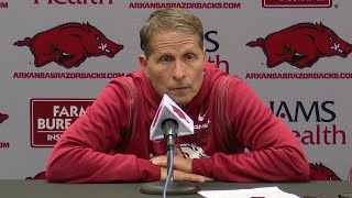 Eric Musselman postgame  Arkansas 69 Lipscomb 66 [upl. by Hayifas]