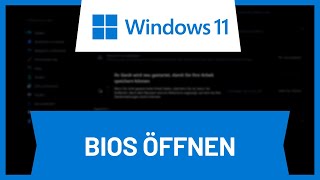 Windows 11 BIOS öffnen • Tutorial [upl. by Hilleary917]