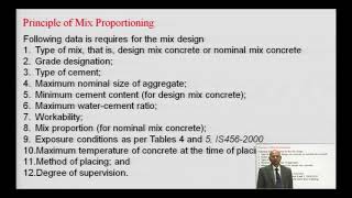 Principle of Mix Proportioning Lecture1 [upl. by Riki]