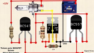 Totem Pole MOSFET gate Driver  atiyatech [upl. by Manvil]