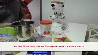 How to use the Vizyon Whipping Cream Powder and Concentrated Pastry Paste [upl. by Ebony]