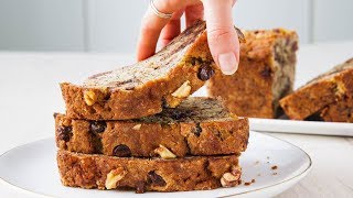 How To Make Perfect Chocolate Chip Banana Bread Every Time  Delish Insanely Easy [upl. by Anahpets]