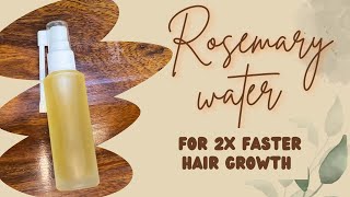 How to make rosemary water for massive Hair Growth [upl. by Ahseirej]