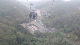 CHINA BADALING GREAT WALL CABLE CAB DOWN FULL RIDE [upl. by Gotcher]