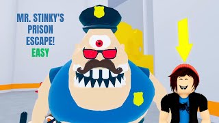 MR STINKYS PRISON ESCAPE Easy Mode Roblox Gameplay Walkthrough [upl. by Nahsed]