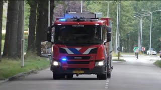 Brandweer Tankautospuit Woensel 222431 en Centrum 222332 met spoed naar meldingen in Eindhoven [upl. by Keslie]