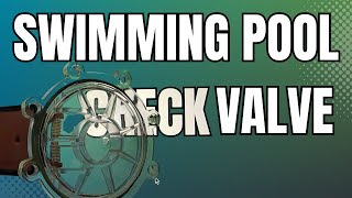 How to Replace a Swimming Pool Check Valve [upl. by Ellerol231]