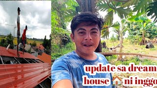 pag lalagay nang bubong sa dream house 🏠 ni kabelly inggo update sa Bahay ni inggo [upl. by Eybbob204]