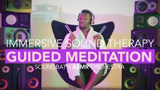 Guided Meditation In 8D Audio SpatialBinaural  Soundbath ASMR Orchestra [upl. by Anav33]