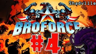 Broforce PS4 Прохождение игры 4 Нападение Чужих [upl. by Ajssatsan868]