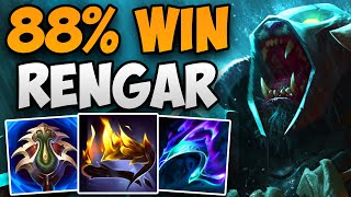 88 WIN RATE RENGAR DOMINATING S14  CHALLENGER RENGAR JUNGLE GAMEPLAY  Patch 141 S13 [upl. by Aisats]