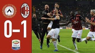 Highlights Udinese 01 AC Milan  Matchday 11 Serie A TIM 201819 [upl. by Cohn]