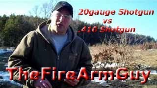 20 gauge Shotgun vs 410 Shotgun  Range Test  TheFireArmGuy [upl. by Hazard138]