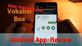 Android AppReview  Guter Vokabeltrainer für unterwegs  Vokabelbox [upl. by Bohi]