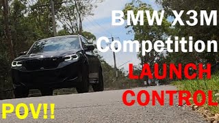 Launch Control BMW X3M Competition LCI [upl. by Eniawed]