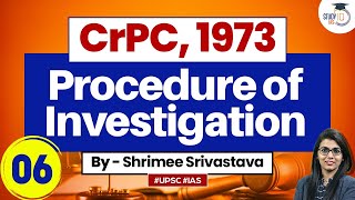 Procedure of Investigation Under CrPC1973  Judiciary exams  Judiciary Preparation [upl. by Woermer355]