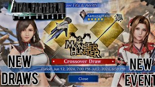 Final Fantasy VII Ever Crisis Monster Hunter collaboration Updated New Draws New Event [upl. by Maddock]