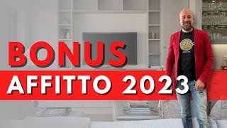 BONUS affitto 2023  Tutte le novità [upl. by Imeaj]