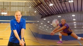 How to pass a volleyball  Terry Liskevych  The Art of Coaching Volleyball [upl. by Assyral]