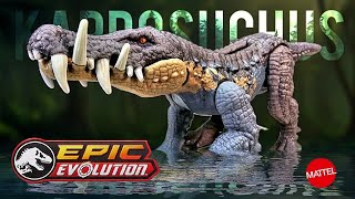 2023 Mattel Jurassic World Epic Evolution Strike Attack Kaprosuchus Review [upl. by Stefa]