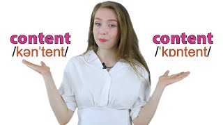 Content vs Content  Heteronym  Improve Your English Vocabulary and Pronunciation [upl. by Ellehcsar]