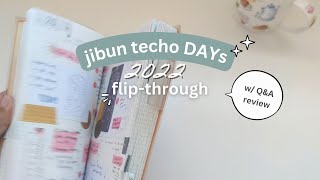 2022 Planner Flipthrough  Kokuyo Jibun Techo DAYs  QampA Review [upl. by Kaile301]