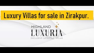 Luxury 4 BHK Villas for Sale in Zirakpur  Gated Society [upl. by Cyrus]