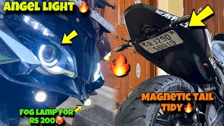 Magnetic Tail Tidy For Pulsar Rs 200 🔥  Best Modification For Rs 200  The Rj29 Rider [upl. by Hoes182]