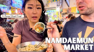 KOREA STREET FOOD  Namdaemun Market [upl. by Ennasil]