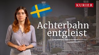 Achterbahn in Stockholmer Vergnügungspark entgleist [upl. by Adnilemreh770]