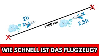 WIE SCHNELL IST DAS FLUGZEUG 🤔📝 Mathe Aufgabe [upl. by Benito]