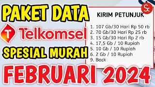 PAKET SUPER MURAH TELKOMSEL Kode Dial Murah Telkomsel Terbaru Bulan FEBRUARI 2024 [upl. by Chao]