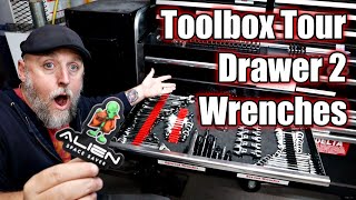 🛠️Toolbox Tour  Drawer 2  Wrenches [upl. by Lleon806]