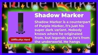 Roblox Find The Markers Guide How To Get Shadow Marker [upl. by Marnia171]